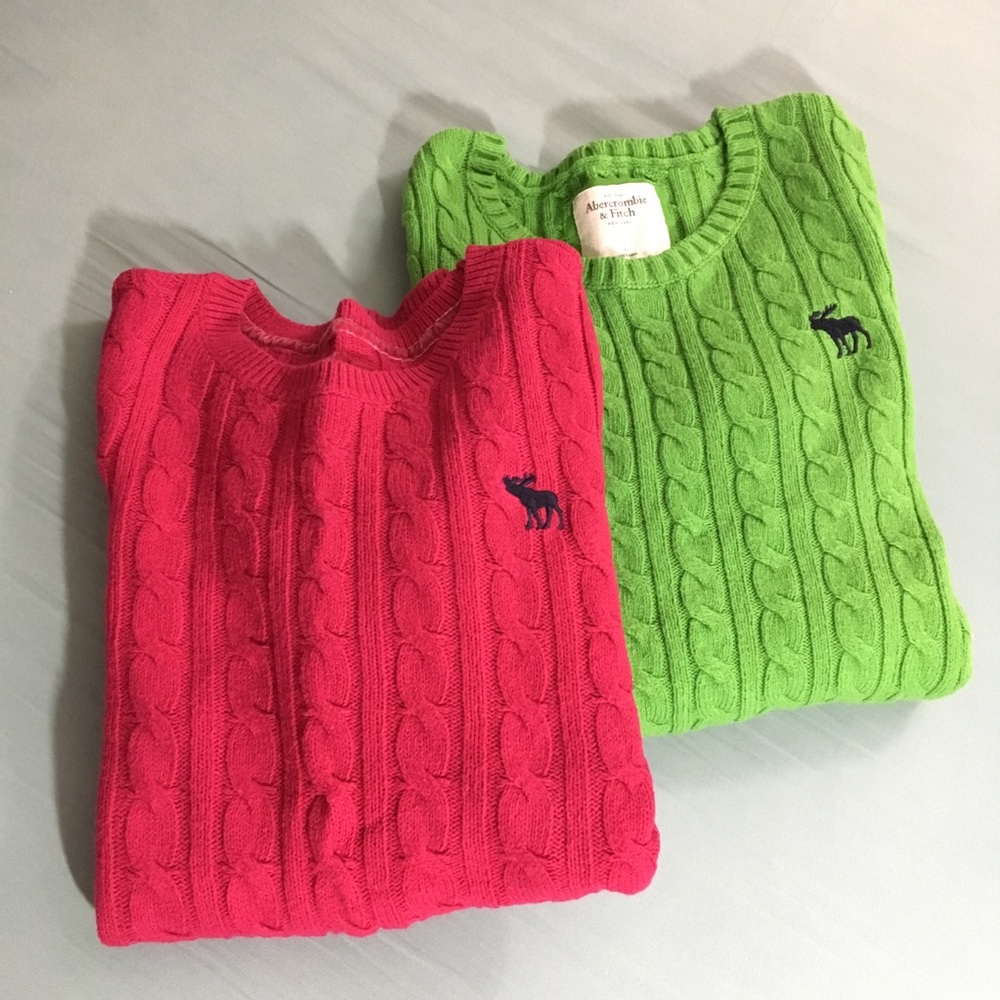 Abercrombie and Fitch sweater green